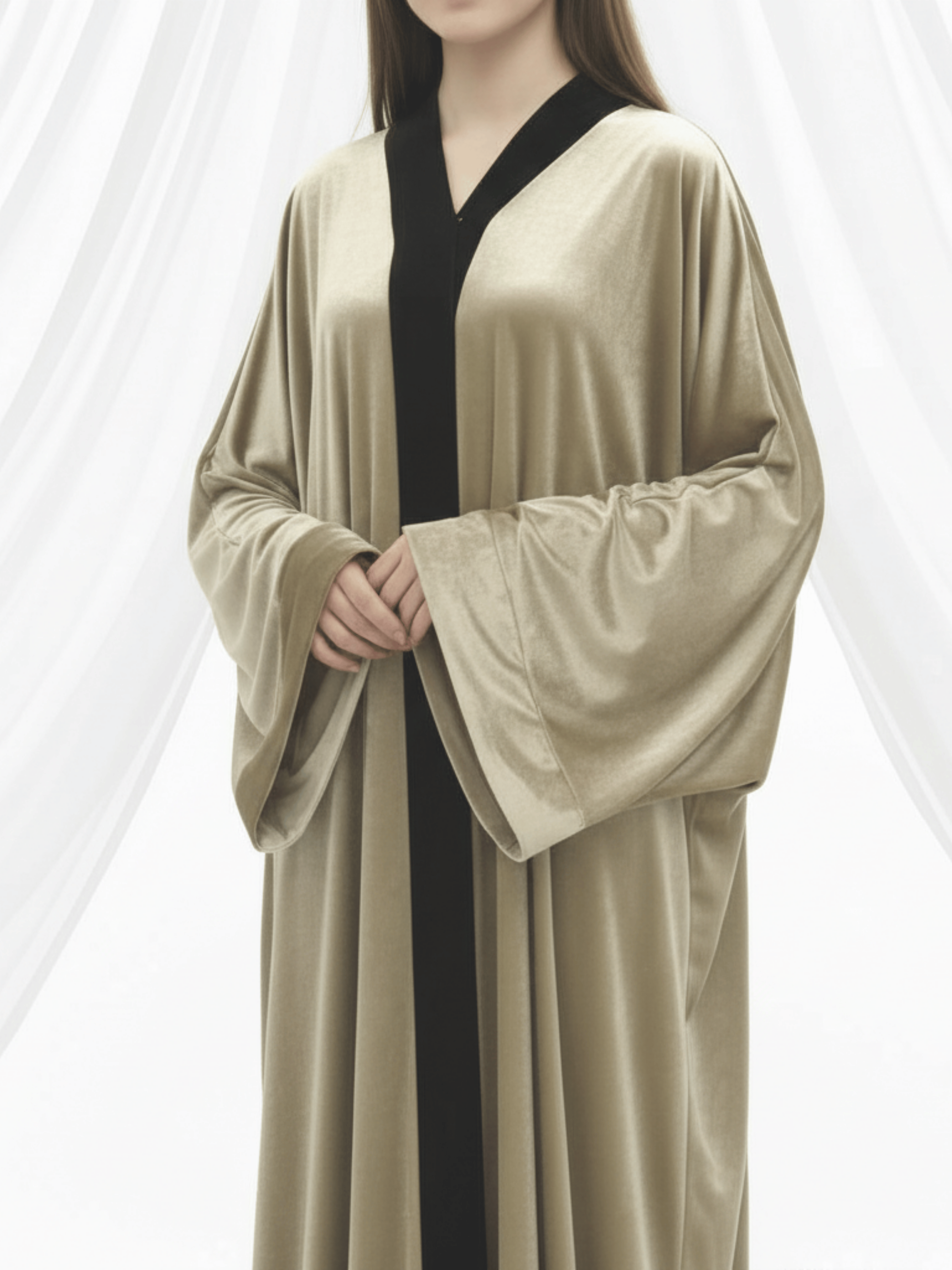 ZW 398 Gold Velvet Darra Outfit | Luxurious Soft Velvet Daraa for Women