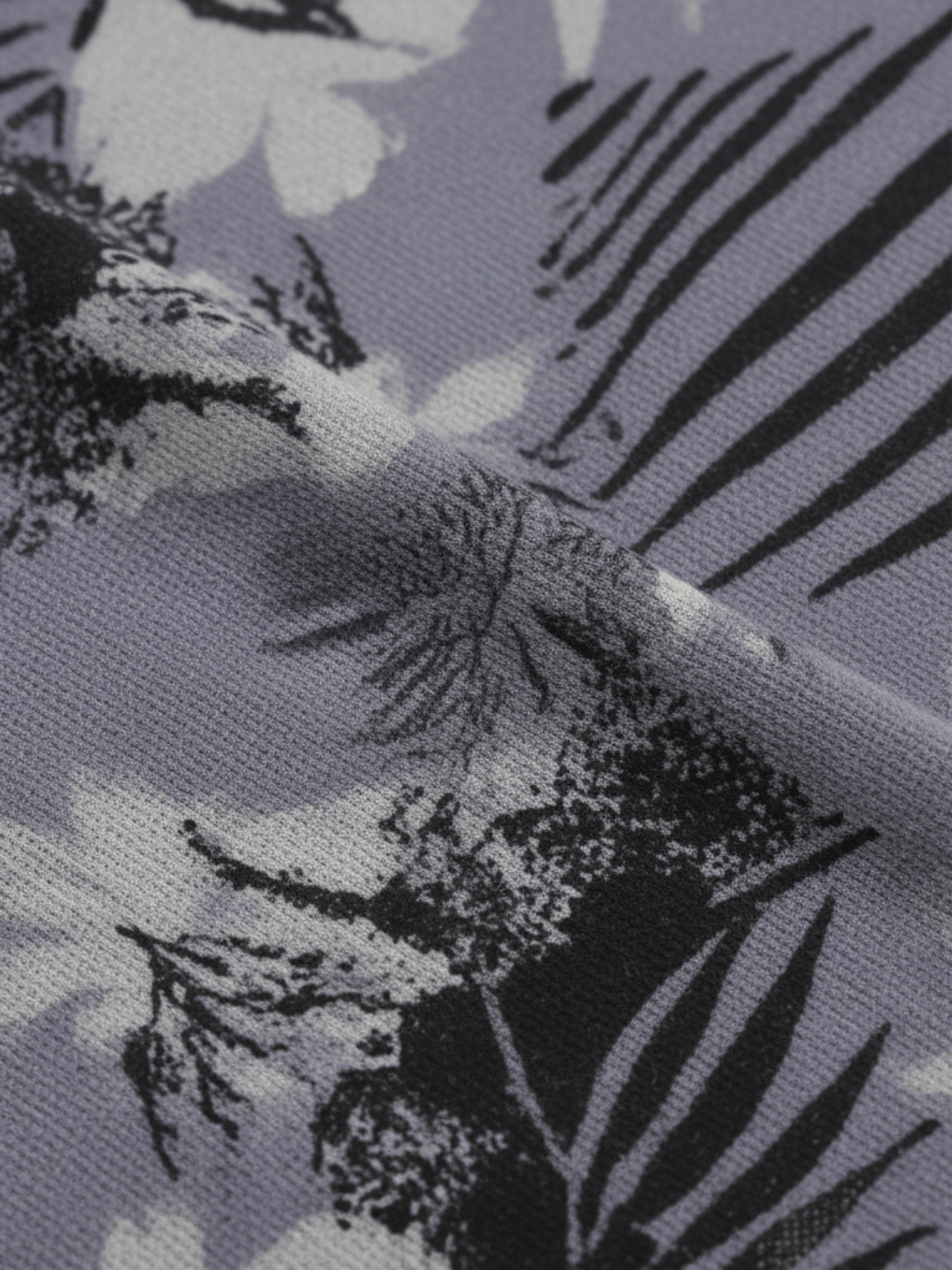 ZW 402 Grey Floral Darra Outfit | Elegant Printed Daraa with Modern Floral Pattern