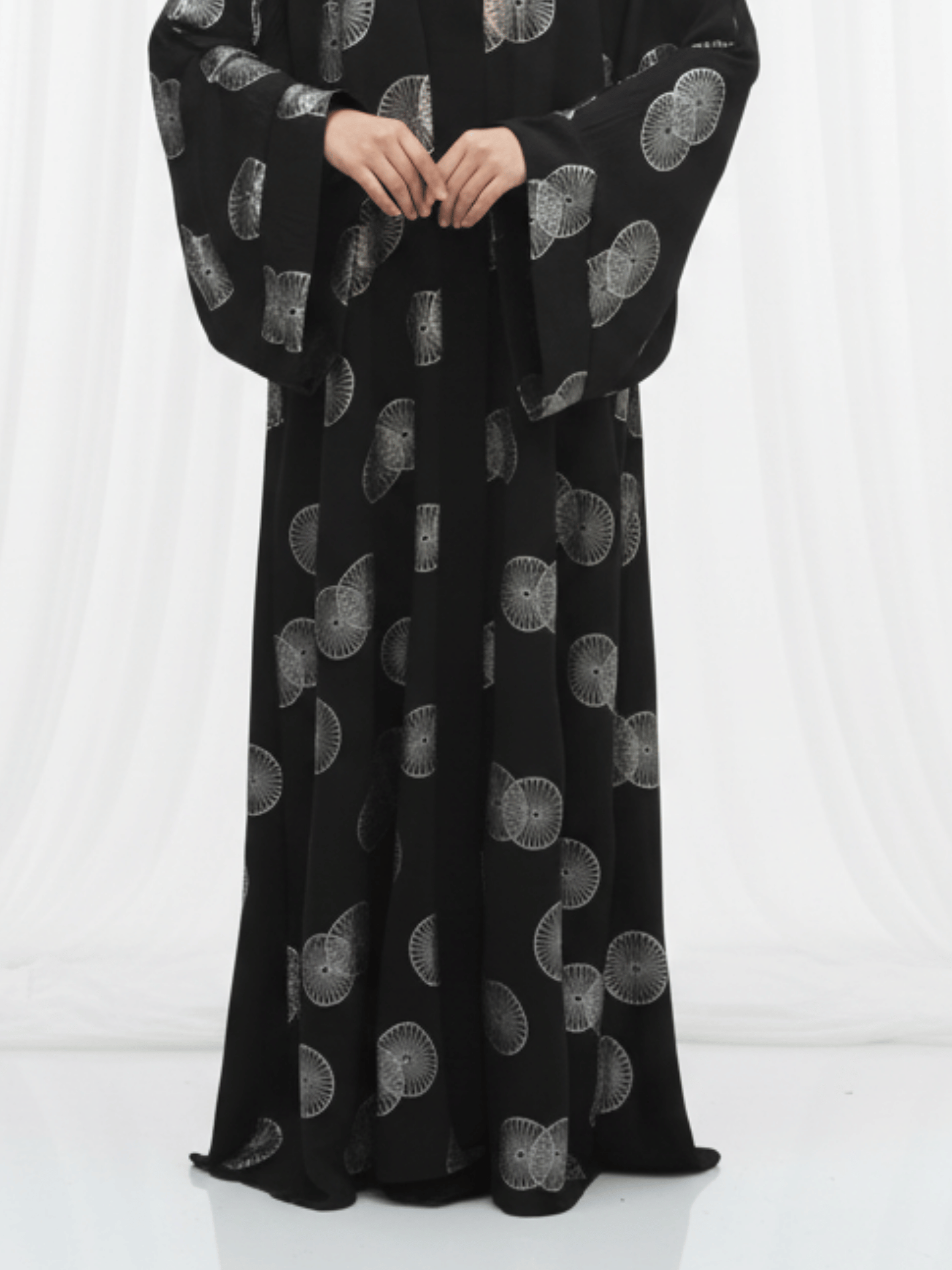 ZW 404 Black Circular Pattern Daraa Outfit | Elegant Black Printed Daraa for Women  π Search Engine Listing (Optimized)  Page Title (β€60 chars)