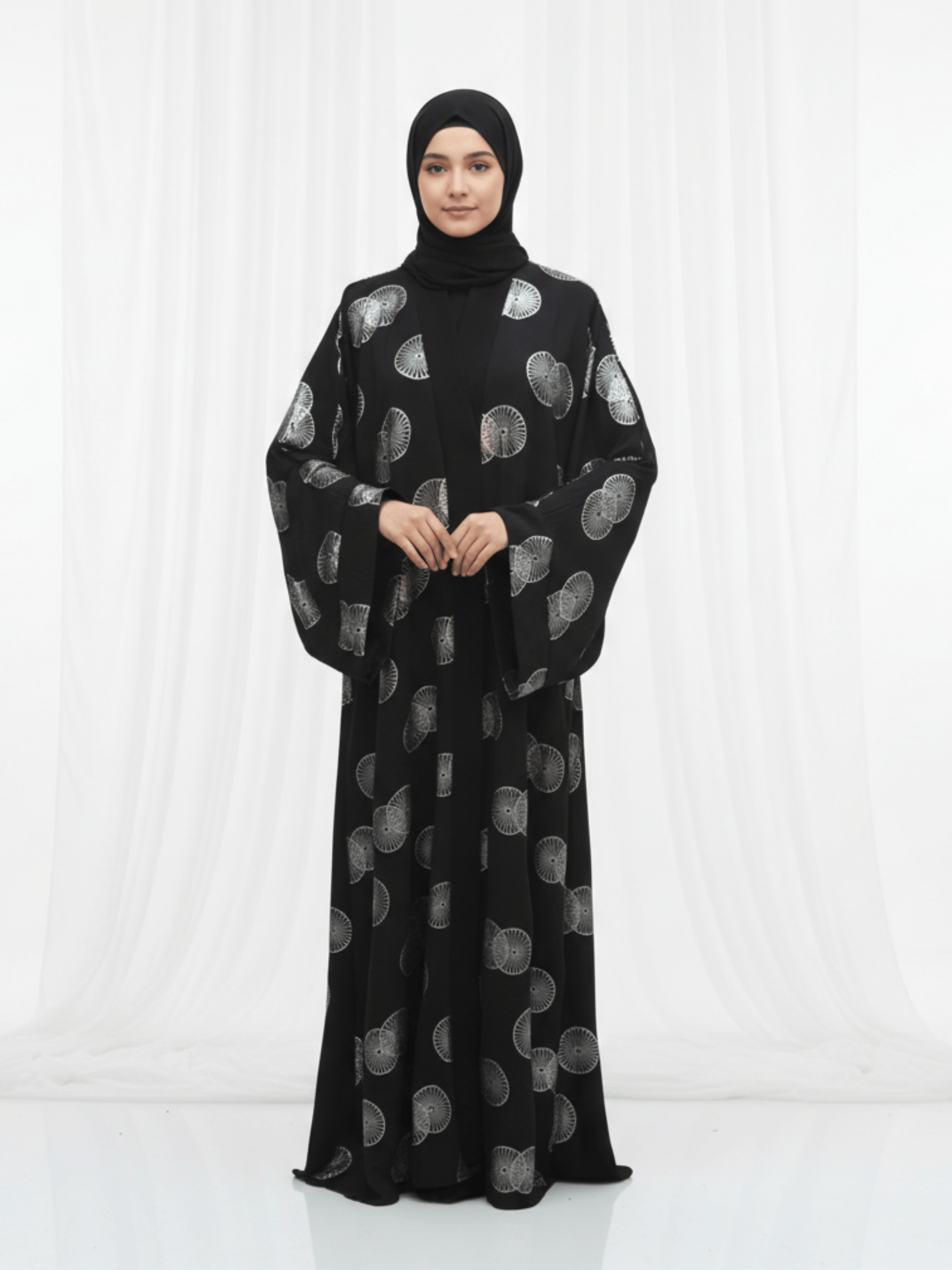 ZW 404 Black Circular Pattern Daraa Outfit | Elegant Black Printed Daraa for Women  π Search Engine Listing (Optimized)  Page Title (β€60 chars)
