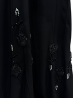 ZW 266 Hana Black Abaya with 3D Floral Beaded Embroidery