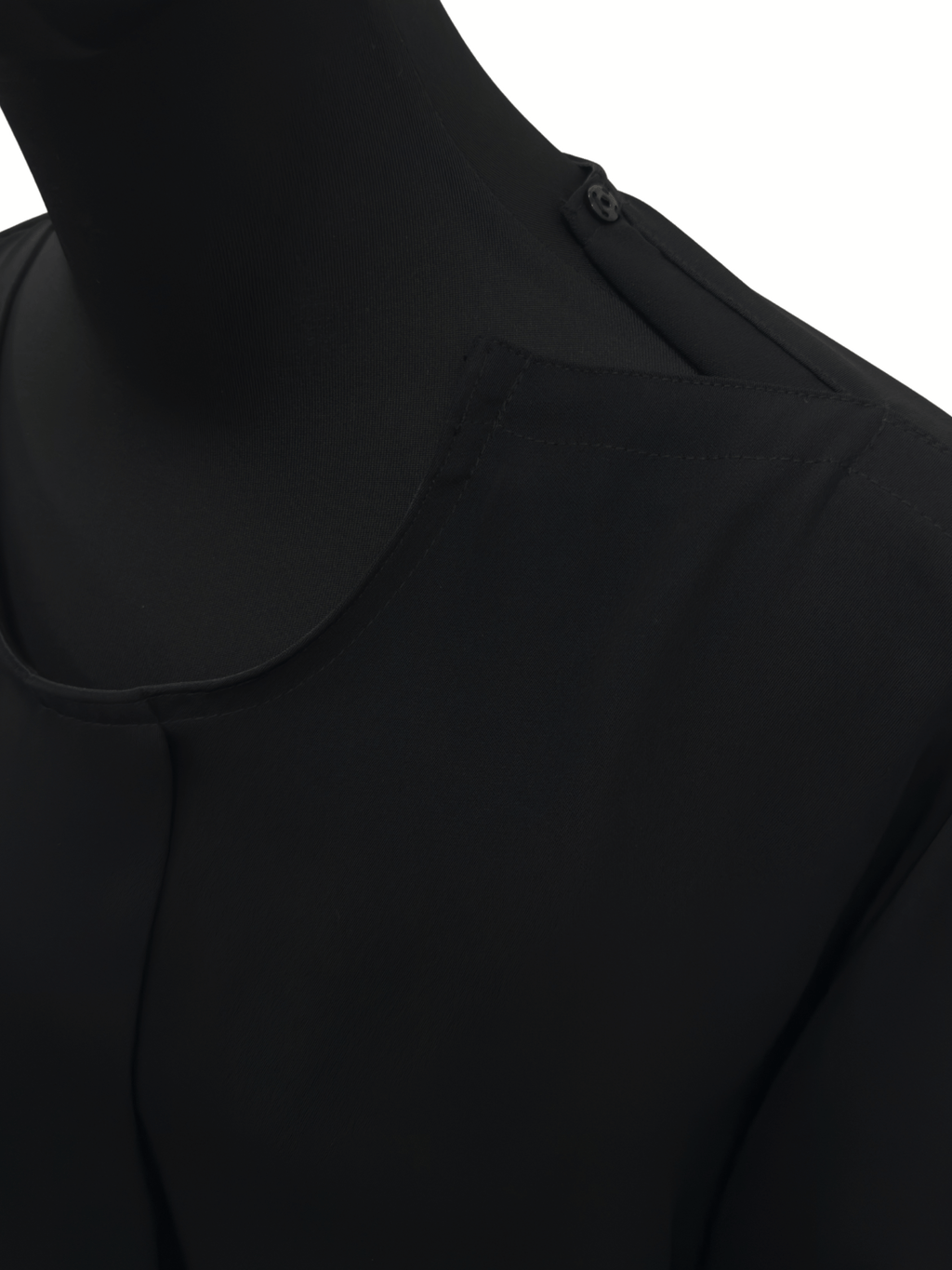 ZW 381 Amal Black Pleated Abaya | Elegant Kuwaiti Design