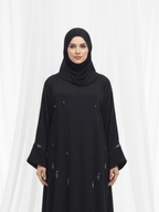 ZW 383 Liyana Embellished Black Abaya | Elegant Modest Wear