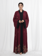 ZW 391 Darra Maroon Outfit | Modern Cotton Daraa with Embroidery