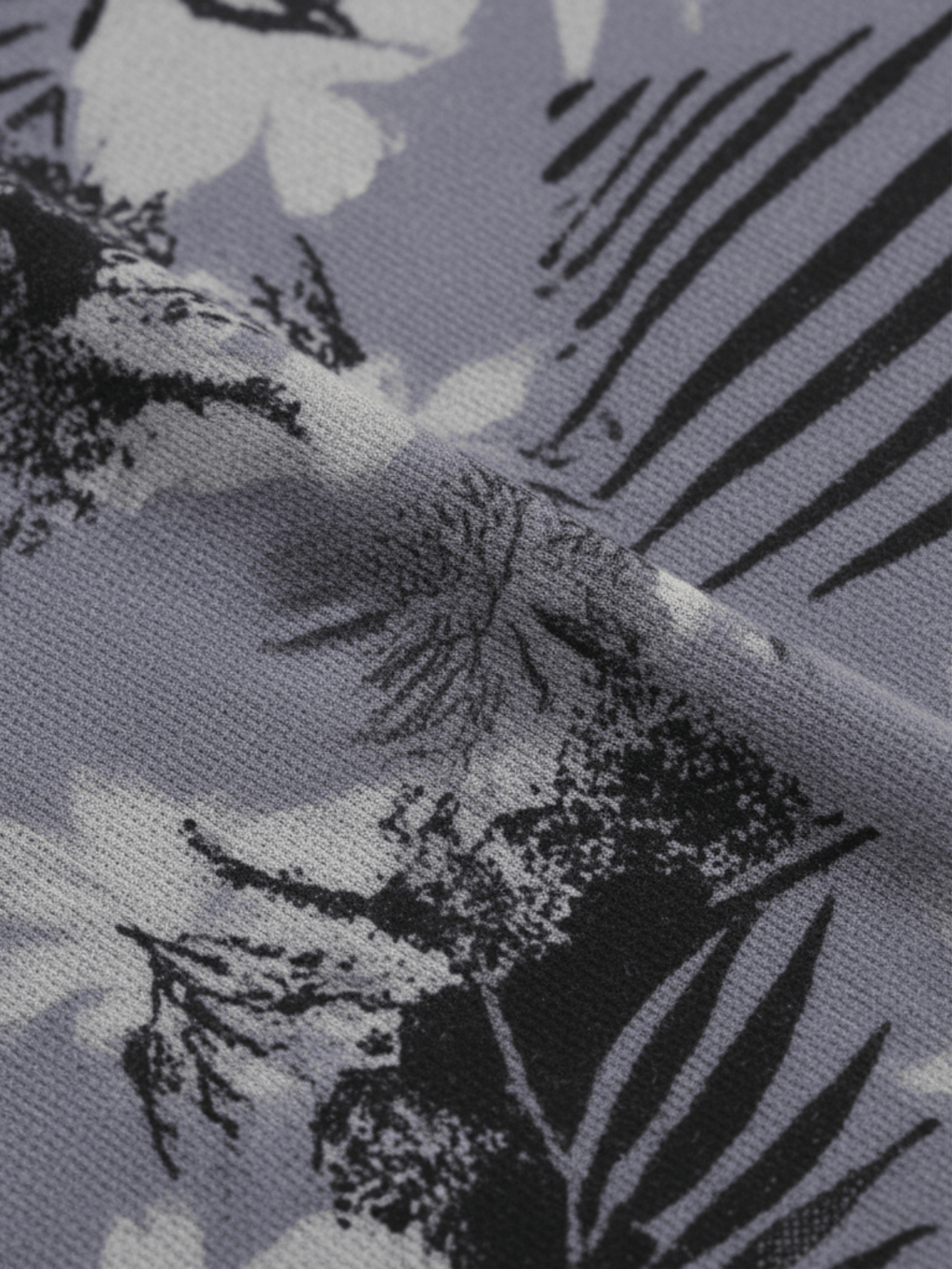 ZW 402 Grey Floral Darra Outfit | Elegant Printed Daraa with Modern Floral Pattern