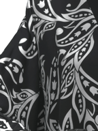 ZW 403 Black & White Daraa Outfit | Bold Contrast Printed Daraa for Women