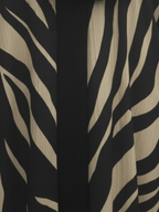 ZW 405 Beige & Black Daraa Outfit | Bold Striped Contrast Daraa for Women